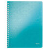 LEITZ     Spiralblock WOW             A4 46370051  eisblau               80 Blatt