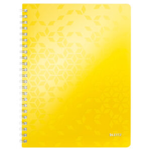 LEITZ     Spiralbuch WOW PP           A4 46380016  gelb                  80 Blatt