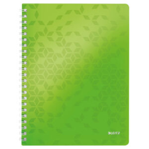 LEITZ     Spiralbuch WOW PP           A4 46380054  grün                  80 Blatt