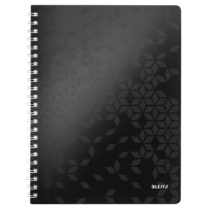 LEITZ     Collegeblock WOW PP         A4 46380095  schwarz                kariert
