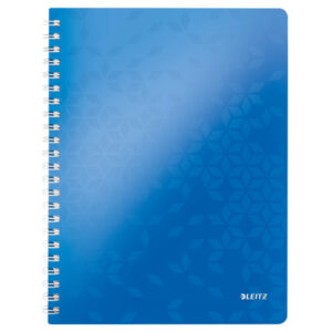 LEITZ     Spiralbuch WOW PP           A4 46380036  blau, 5mm kariert     80 Blatt