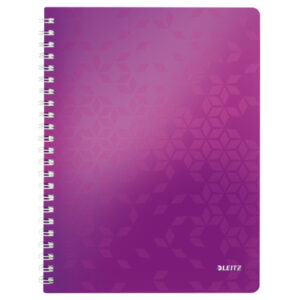 LEITZ     Spiralbuch WOW PP           A4 46380062  violett               80 Blatt