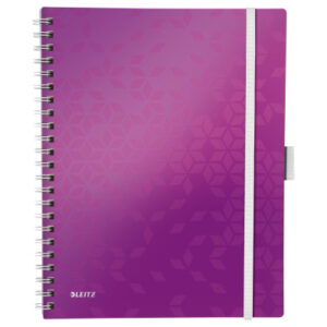 LEITZ     Spiralbuch WOW PP           A4 46450062  violett               80 Blatt