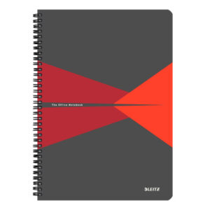 LEITZ     Collegeblock Office Card    A4 46470025  rot                    kariert