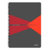 LEITZ     Collegeblock Office Card    A4 46480025  rot                    liniert