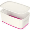 LEITZ     MyBox Klein, mit Deckel    5lt 52291023  weiss/pink