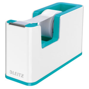 LEITZ     Klebebandabroller WOW 19mmx33m 53641051  weiss/eisblau