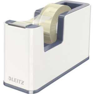 LEITZ     Klebebandabroller WOW 19mmx33m 53641001  weiss/grau