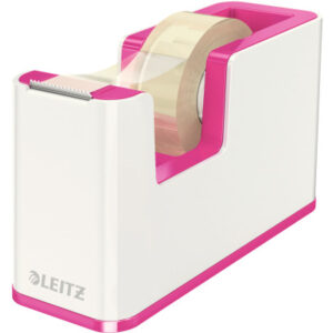 LEITZ     Klebebandabroller WOW 19mmx33m 53641023  weiss/pink