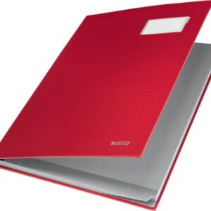 LEITZ     Unterschriftsmappen         A4 57010025  rot                  10 Fächer