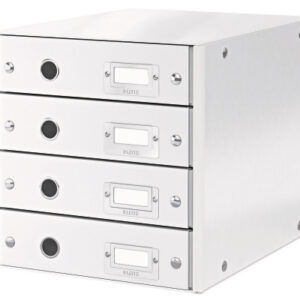LEITZ     Schubladenset Click&Store 6049-00-0 weiss                 4 Fächer