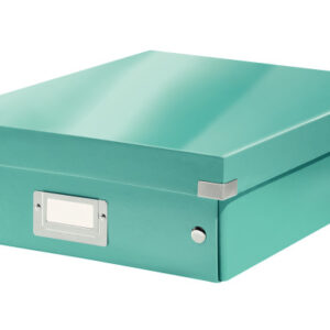 LEITZ     Click&Store WOW Org.box M 60580051  eisblau          281x100x370mm