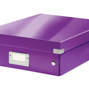 LEITZ     Click&Store WOW Org.box M 60580062  violett          281x100x370mm