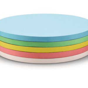 MAGNETOP. Moderationskarten rund   190mm 111151890 5-farbig ass.        250 Stück