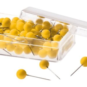 MAGNETOP. Pinwand-Nadeln 111165002 gelb, 6x19mm         100 Stück