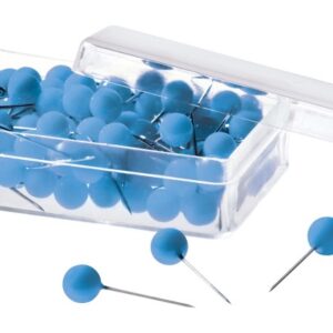 MAGNETOP. Pinwand-Nadeln 111165003 blau, 6x19mm         100 Stück
