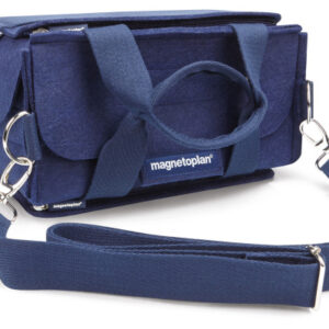 MAGNETOP. Moderatorentasche ecoAware 11123     blau, Filz, inkl. Zubehör