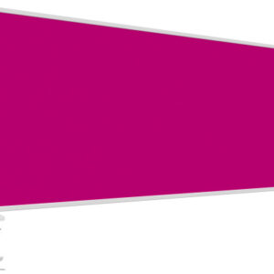 MAGNETOP. Tischtrennwand VarioPin 1116018   pink                1600x500mm