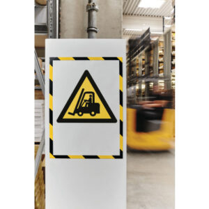 MAGNETOP. Magnetrahmen magnetofix     A4 1131442   SAFETY, gelb/schwarz   5 Stück