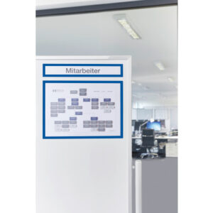 MAGNETOP. Magnetrahmen magnetofix 1131803   blau, Topsign 319x52mm  5 Stk.