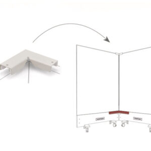 MAGNETOP. Top-Connector double corner 1146097   weiss, für Infinity Wall