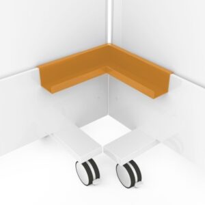 MAGNETOP. Eckablageschale Infinity Wall 114661028 melonengelb