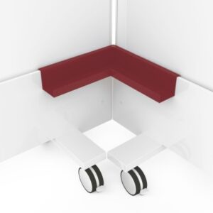 MAGNETOP. Eckablageschale Infinity Wall 114663003 rubinrot