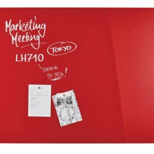 MAGNETOP. Design-Glasboard    1200x900mm 13404006  rot, magnetisch
