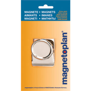 MAGNETOP. Klippmagnet silber 16669     gross, 52mm