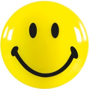 MAGNETOP. Smiley Magnete gelb-schwarz 16673     gross 40mm              4 Stk.