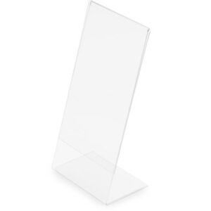 MAGNETOP. Tischaufsteller Acryl DIN lang 43101     schräg, hoch