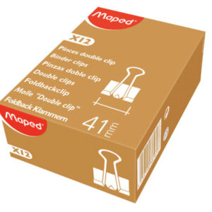 MAPED     Foldback Klammer 300070    41mm schwarz 12 Stk.