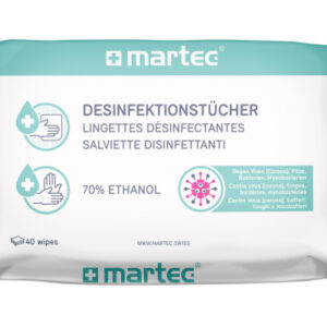 MARTEC    Desinfektionstücher 33087     Mit Aloe-Vera          40 Stk.