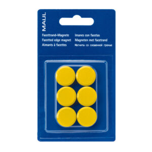 MAUL      Magnete                   20mm 6176213   gelb                   6 Stück