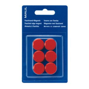 MAUL      Magnete                   20mm 6176225   rot                    6 Stück