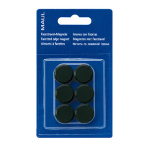 MAUL      Magnete                   20mm 6176290   schwarz                6 Stück