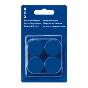 MAUL      Magnete                   30mm 6177235   blau                   4 Stück