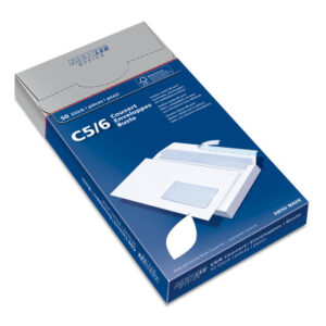 METTLER   Couvert Fenster rechts    C5/6 7064-80   80g,hochweiss,Kleber   50 Stk.
