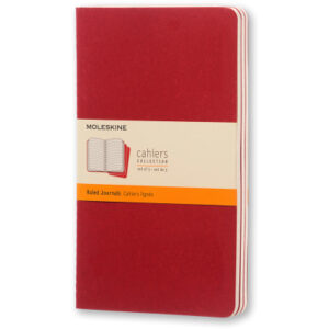 MOLESKINE Notizheft Cahier            A5 101-4     liniert, rot           3 Stück
