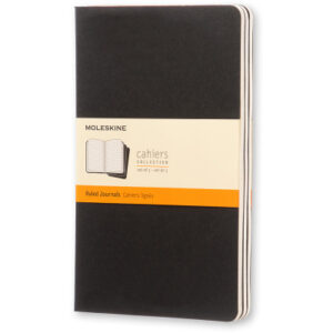 MOLESKINE Notizheft Cahier            A5 495-6     liniert, schwarz       3 Stück