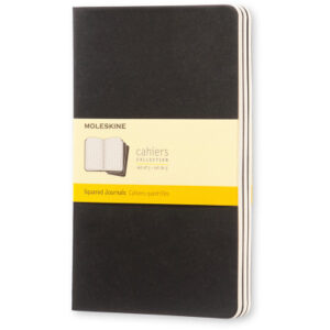 MOLESKINE Notizheft Cahier            A5 496-3     kariert, schwarz       3 Stück