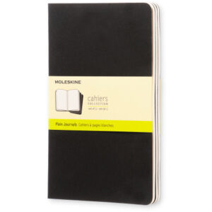 MOLESKINE Notizheft Cahier            A5 497-0     blanko, schwarz        3 Stück