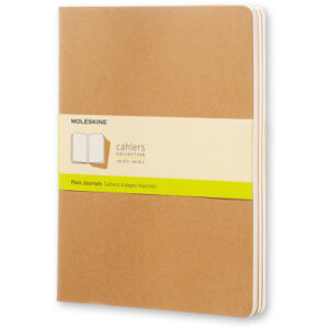 MOLESKINE Notizheft Cahier XL    25x19cm 506-9     blanko, natur          3 Stück