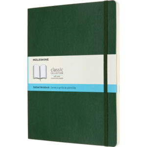 MOLESKINE Notizbuch XL SC        25x19cm 600080    gepunktet, myrtengrün, 192 S.