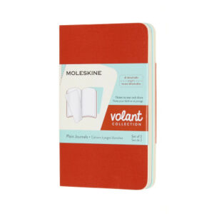 MOLESKINE Notizheft        2x 10.5x6.5cm 620497    blanko, korall/marine, 56 S.