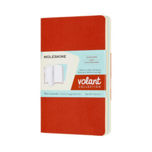 MOLESKINE Notizheft        2x 14x1.1x9cm 620510    blanko, korall/marine, 80 S.