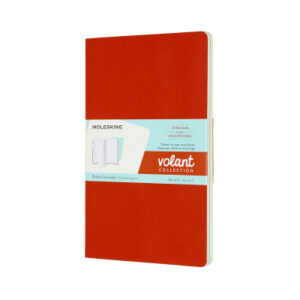 MOLESKINE Notizheft           2x 21x13cm 620527    liniert, korall/marine, 96 S.