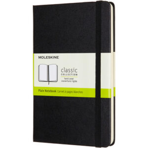 MOLESKINE Notizbuch Medium   18,2x11,8cm 626604    blanko, schwarz, 208 Seiten