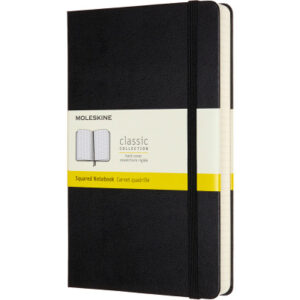 MOLESKINE Notizbuch HC              L/A5 628011    kariert, schwarz, 400 Seiten