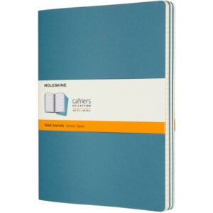 MOLESKINE Notizheft XL        3x 25x19cm 629605    liniert,lebhaftes blau,120 S.